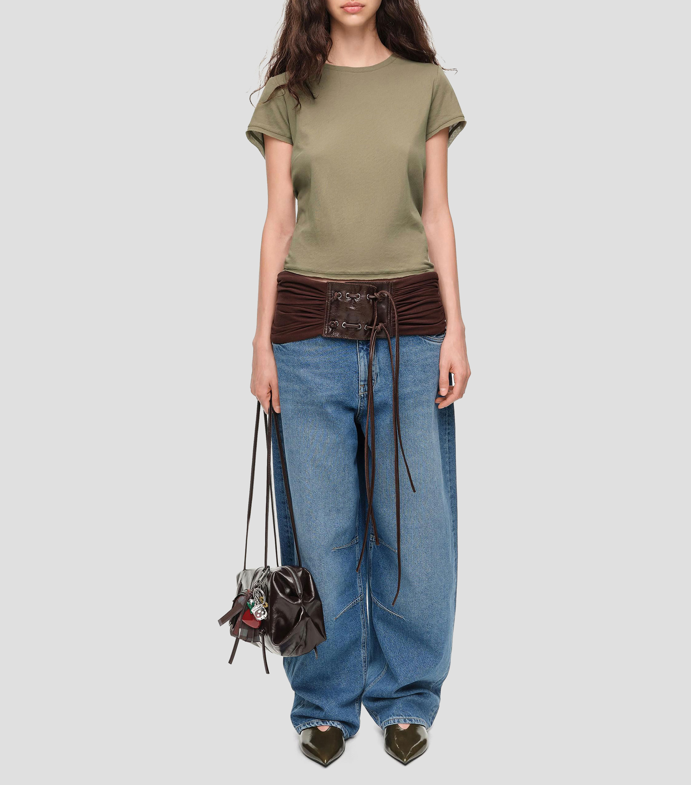 Jeans de corte Wideleg Mujer